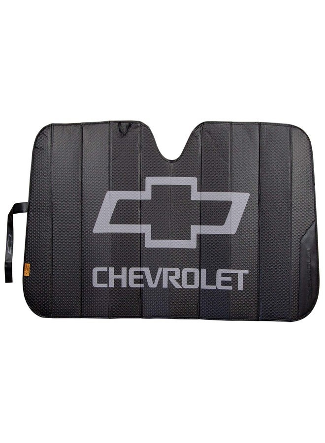 Plasticolor 003864R01 Logo Black Matte Finish Car Truck or SUV Front Windshield Sunshade Compatible with Chevrolet - Image 1